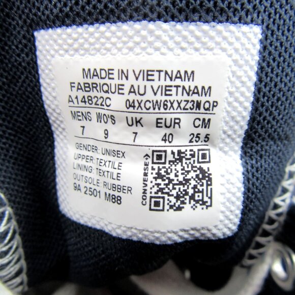 Converse CTAS HI Women's Size 9 Patchwork Denim Blue White Sneakers NEW - Picture 11 of 14